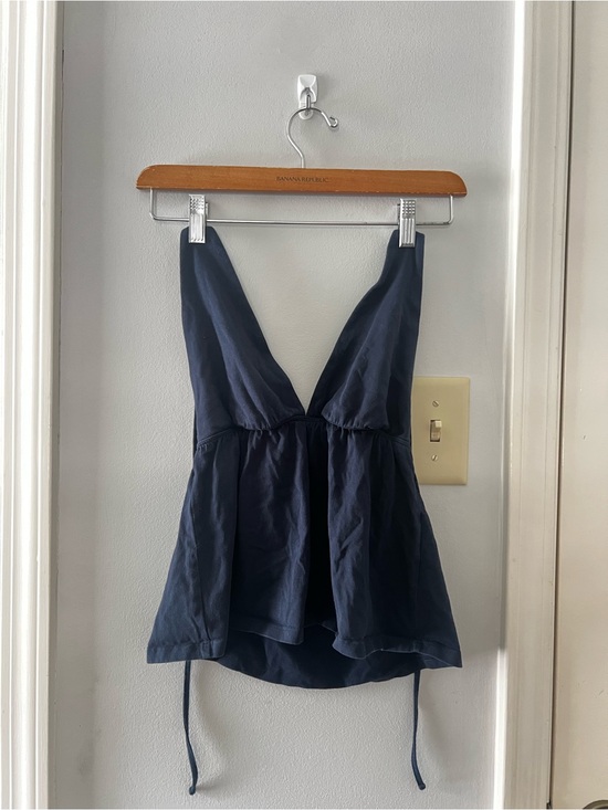 Sunday Best Tops - Aritzia Navy halter top